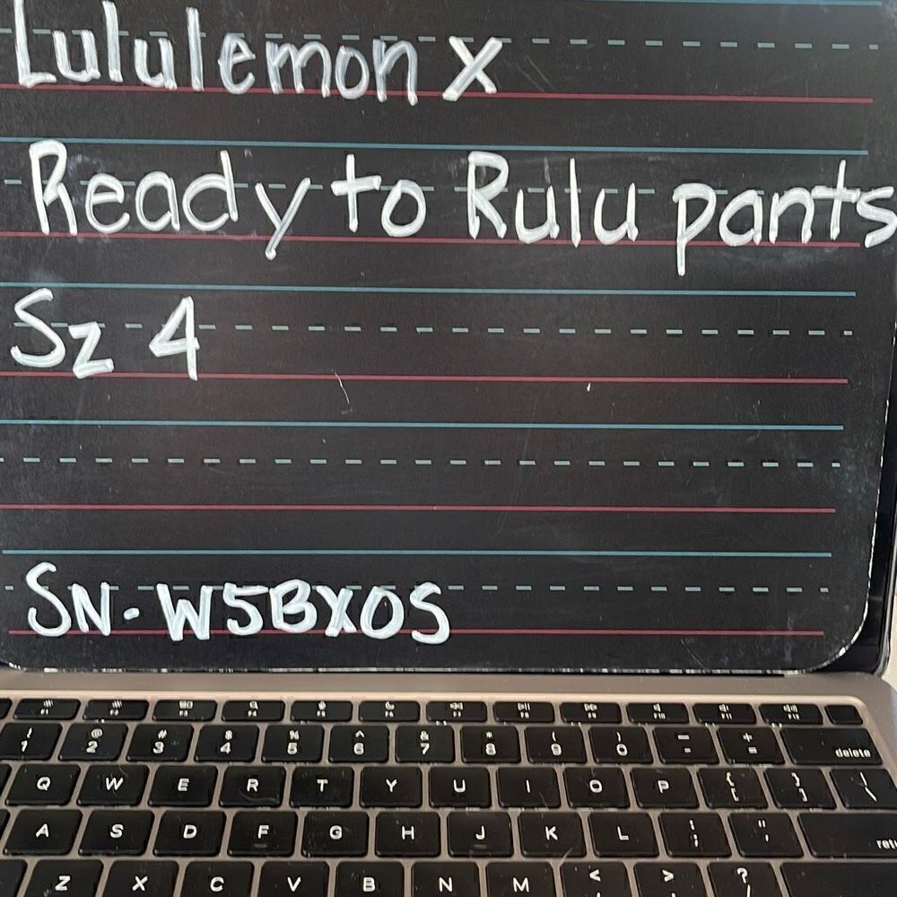 Lululemon X Ready to Rulu Pants Women's Elastic Waist Black Jogger Pants Size 4 - Picture 7 of 7